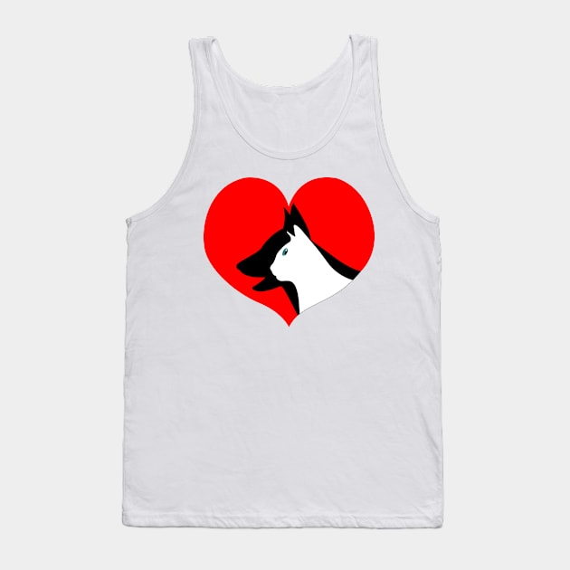 heart and animal Tank Top by Pet & Nature Lovers